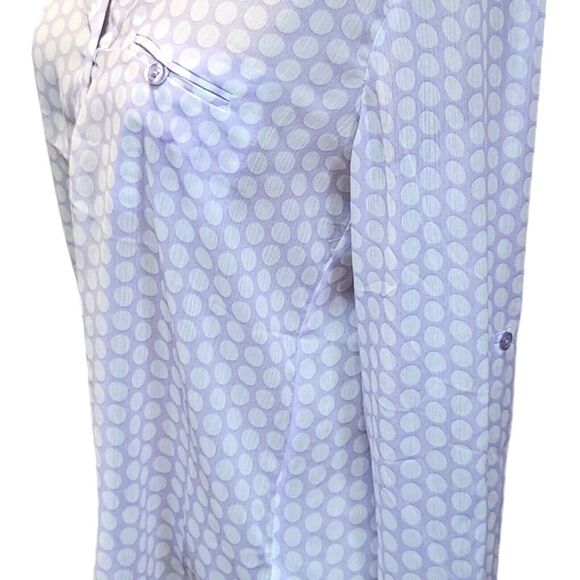 Kut From The Kloth NWT Women’s Semi Sheer Blouse Size S Lavender Long Sleeve Top - Picture 3 of 7